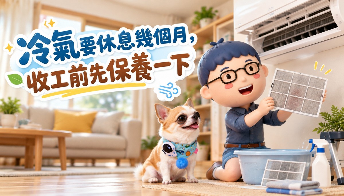 冷氣要休息幾個月，收工前先保養一下
