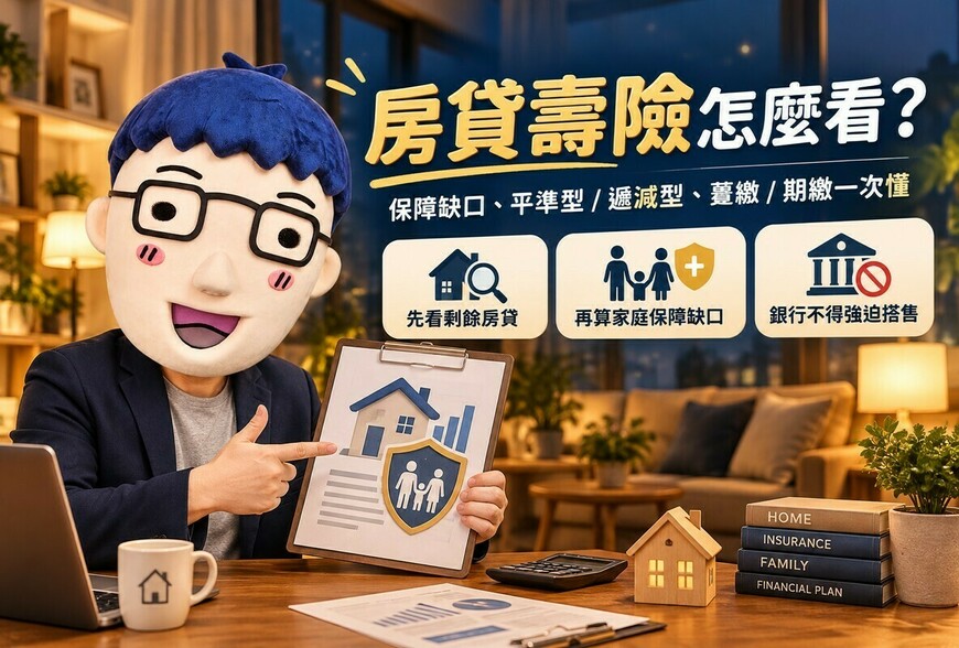 房貸壽險｜房貸還沒繳完發生意外　保障額度、一般壽險差異一次看