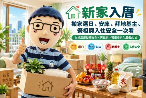 新家入厝｜搬家選日、安床、拜地基主、祭祖與入住安全一次看
