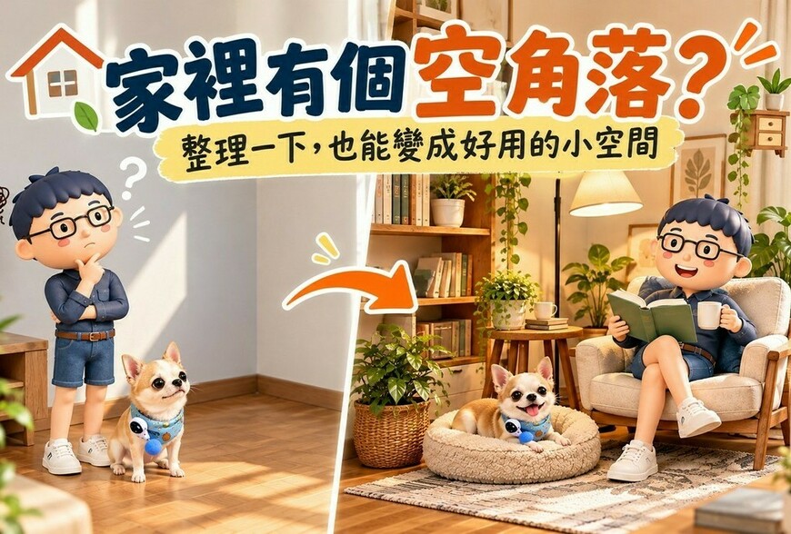 家裡有個空角落？整理一下，也能變成好用的小空間