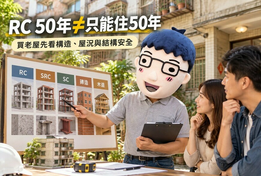RC房屋只能住50年？鋼骨、磚造、木造壽命差很大！建築物耐用年數與老屋安全一次看