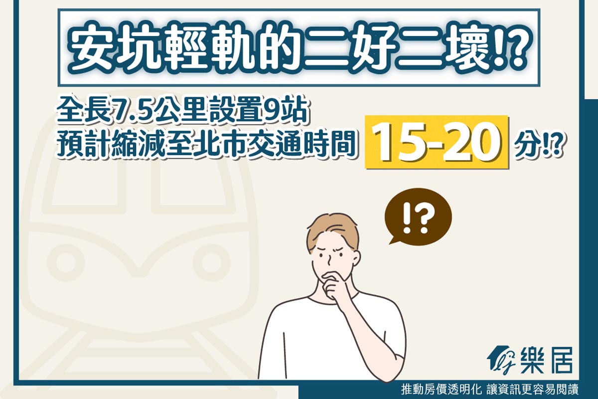 交通利多有望帶動房價 搞懂新店安坑輕軌的二好二壞 幸福空間 賣厝阿明news