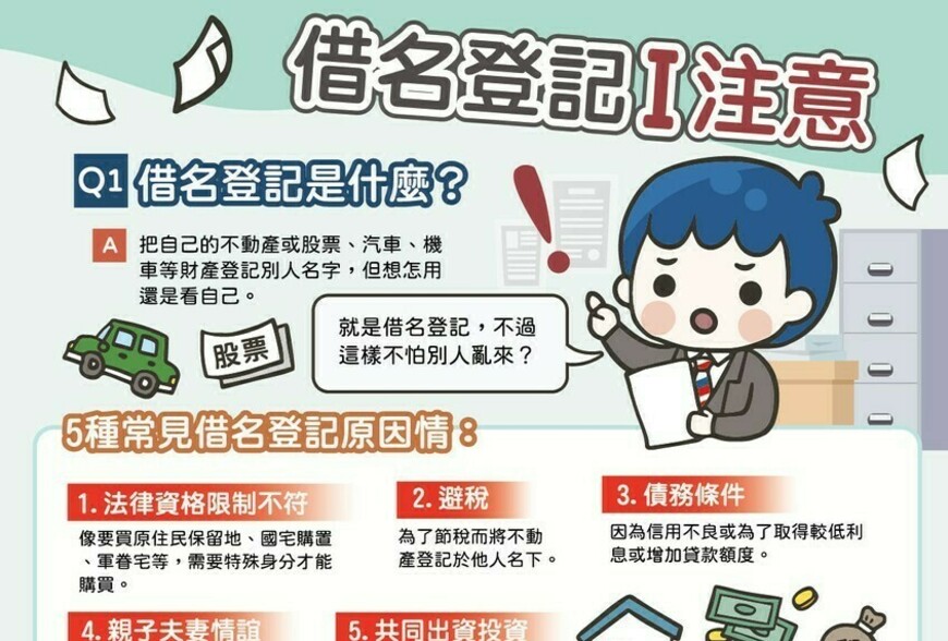 借名登記|注意