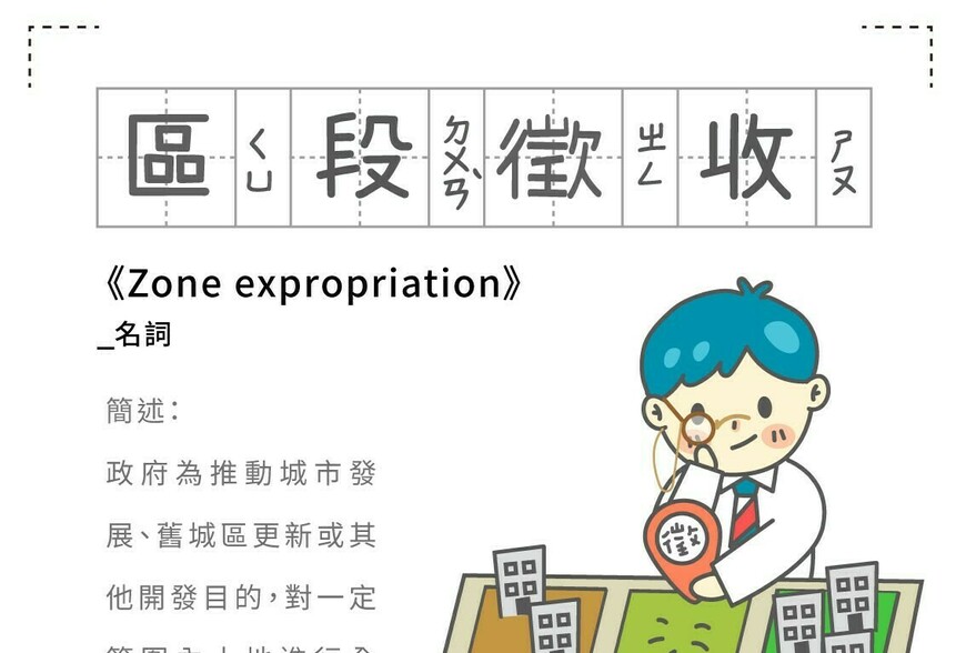 房事辭典 區段徵收Zone expropriation