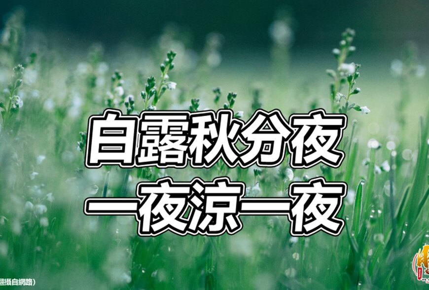 【風水特輯】「白露」來了！盤點食衣住行育樂開運養生與禁忌