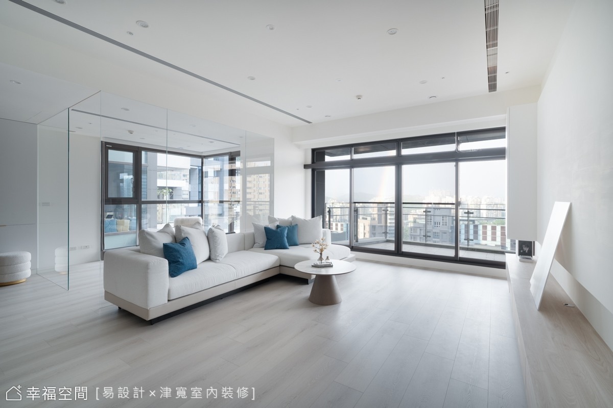 柔光金韻。陽光輕奢現代美式宅│84坪