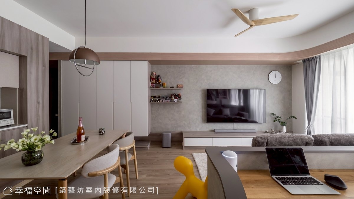 極簡手法擘劃輕盈舒心暖宅│現代風│24坪