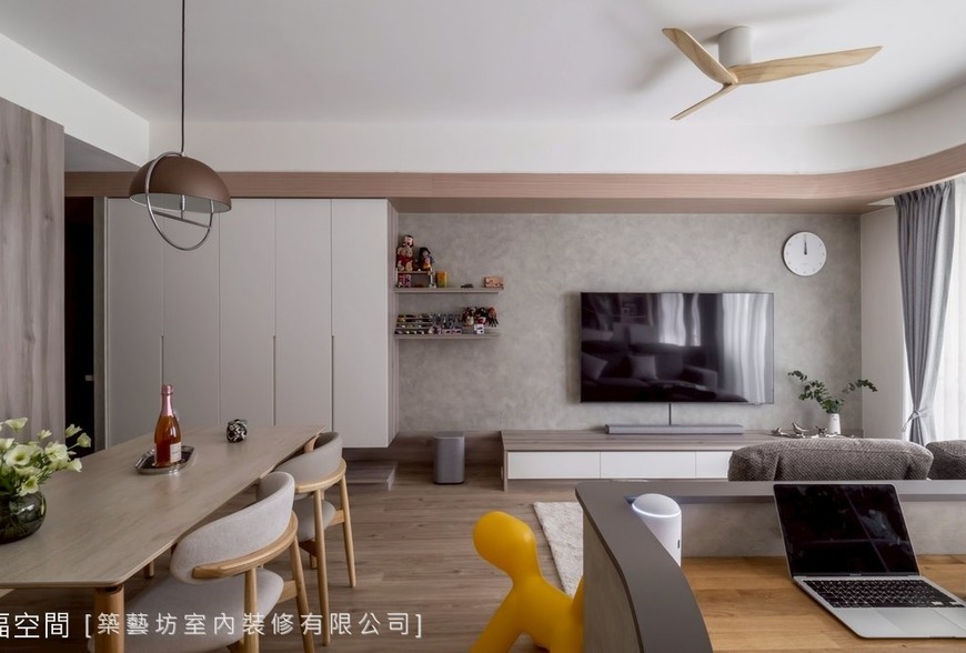 極簡手法擘劃輕盈舒心暖宅│現代風│24坪