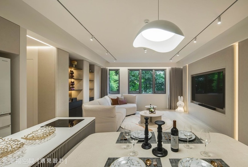 柔潤淨雅現代簡約舒心宅│43坪