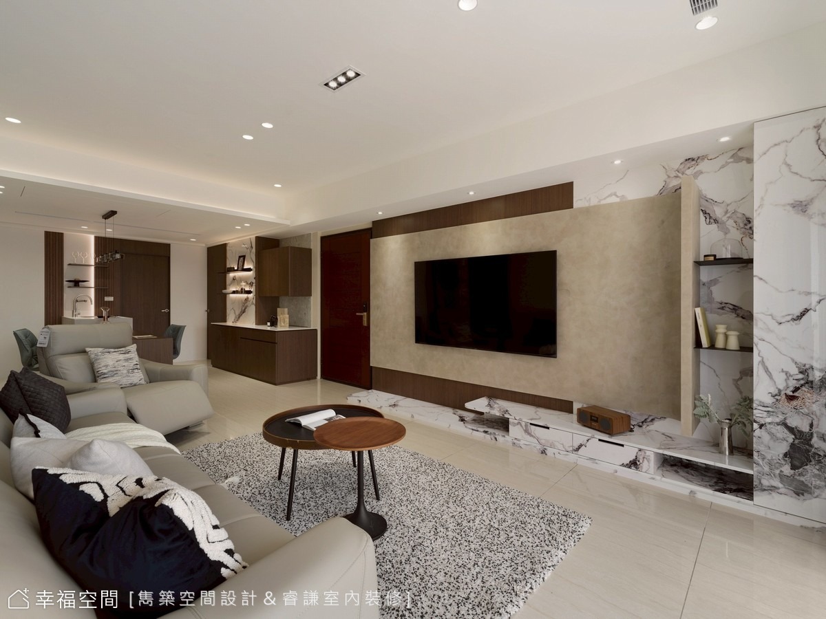 挹注簡約細節,映襯家的美緻│現代風 │35坪