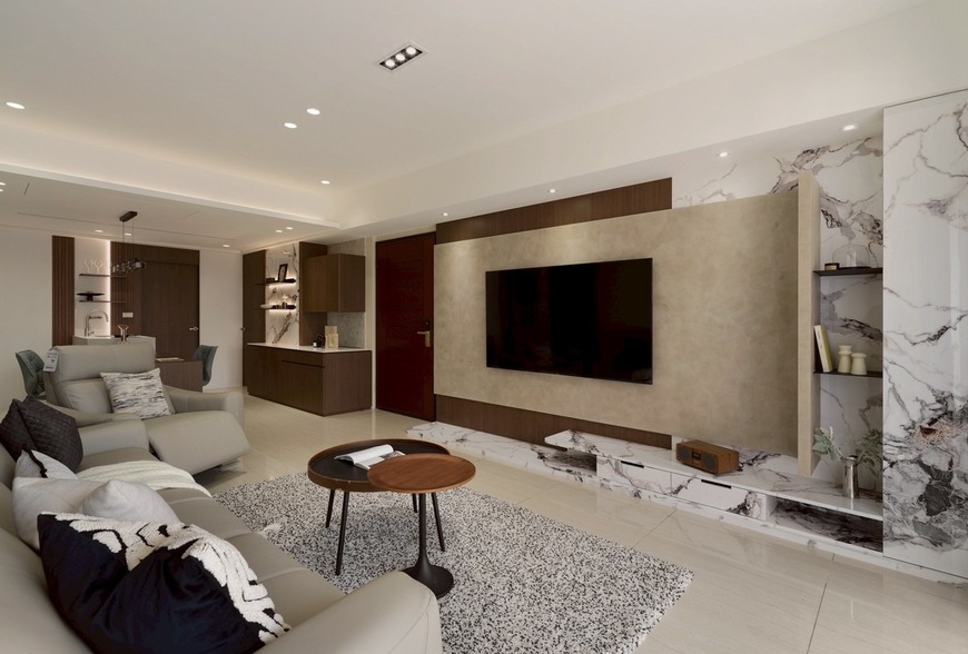 挹注簡約細節,映襯家的美緻│現代風 │35坪