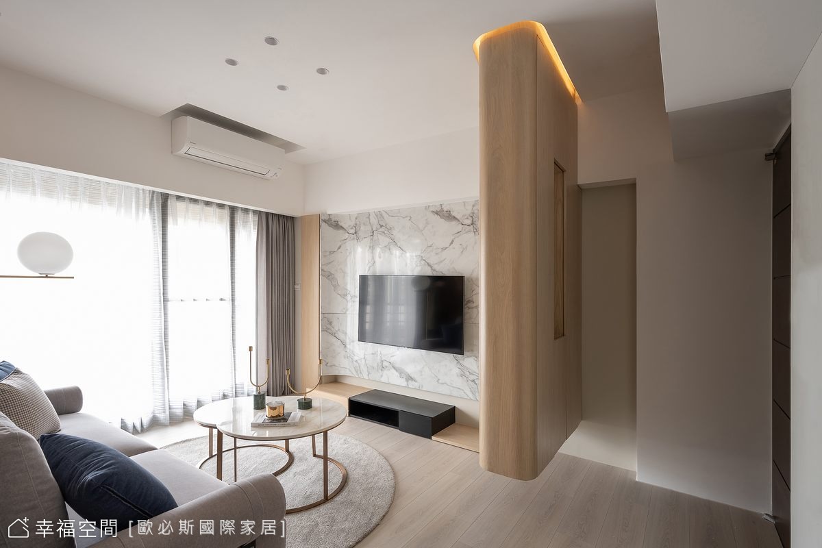 現代簡約交織自然木質 圍塑有溫度的生活家景│24坪