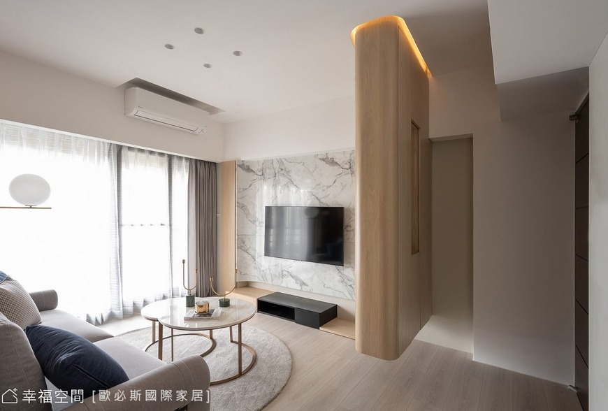 現代簡約交織自然木質 圍塑有溫度的生活家景│24坪