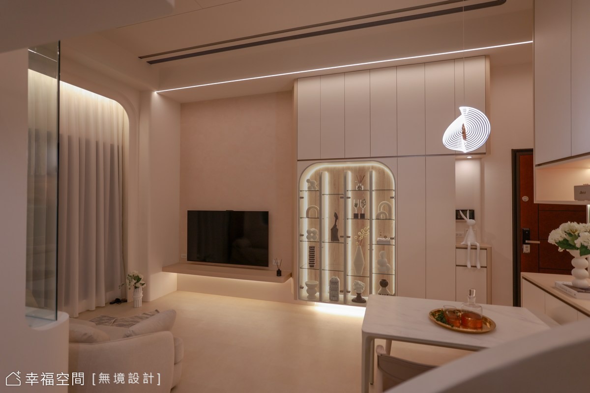 流光層序宅｜在光與影的序曲中，展演現代的優雅｜35坪