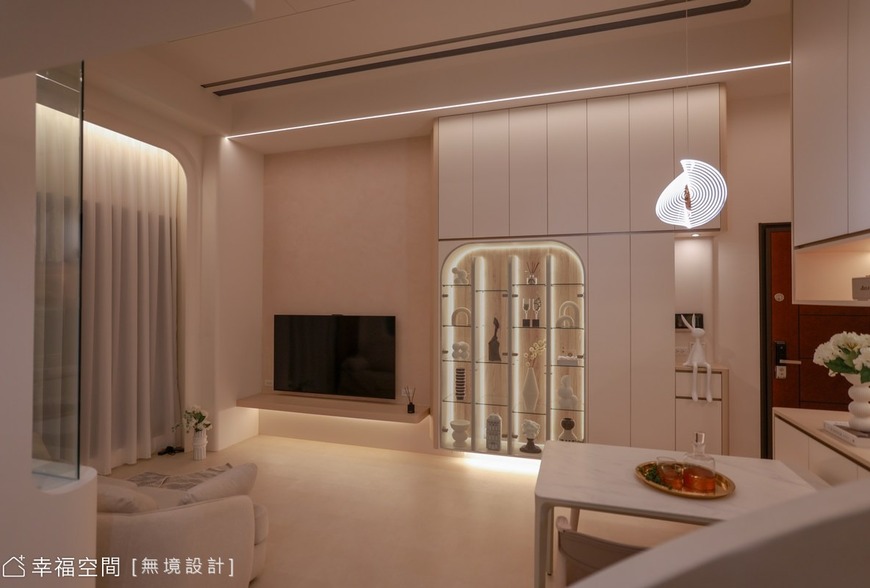 流光層序宅｜在光與影的序曲中，展演現代的優雅｜35坪