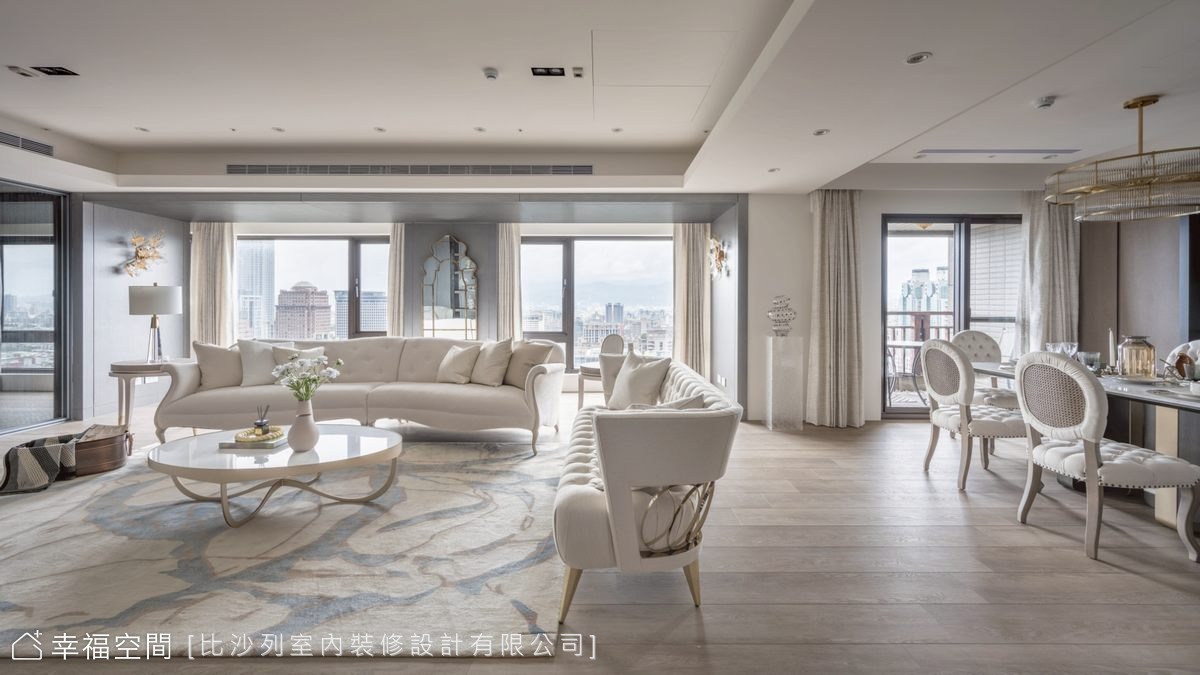 坐擁華城繁景 蘊生柔白雅緻御邸｜美式風｜100坪