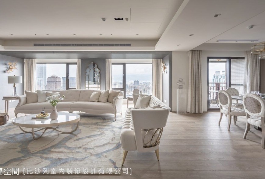 坐擁華城繁景 蘊生柔白雅緻御邸｜美式風｜100坪