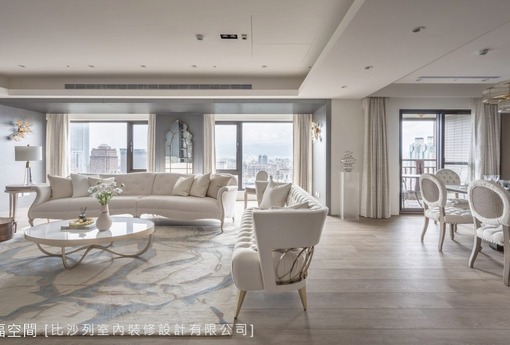坐擁華城繁景 蘊生柔白雅緻御邸｜美式風｜100坪