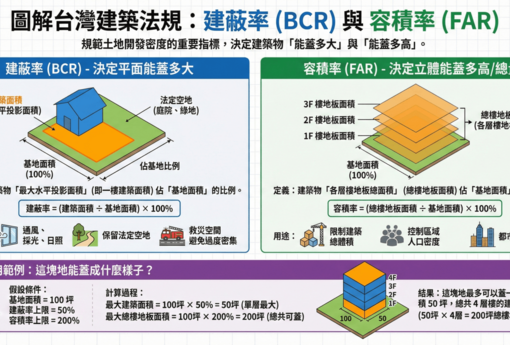 建蔽率、容積率是什麼？一文看懂如何影響棟距、採光、公設比