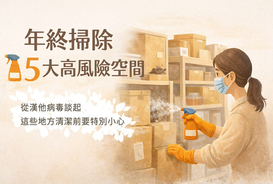 大掃除小心「掃」出病！ 從漢他病毒談起：原來清潔，也關係到居住安全