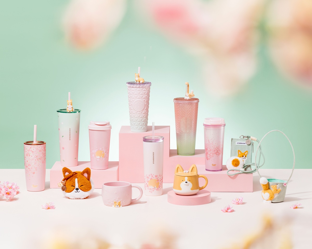 萌趣柯基、貓咪入杯！星巴克春季杯款療癒登場