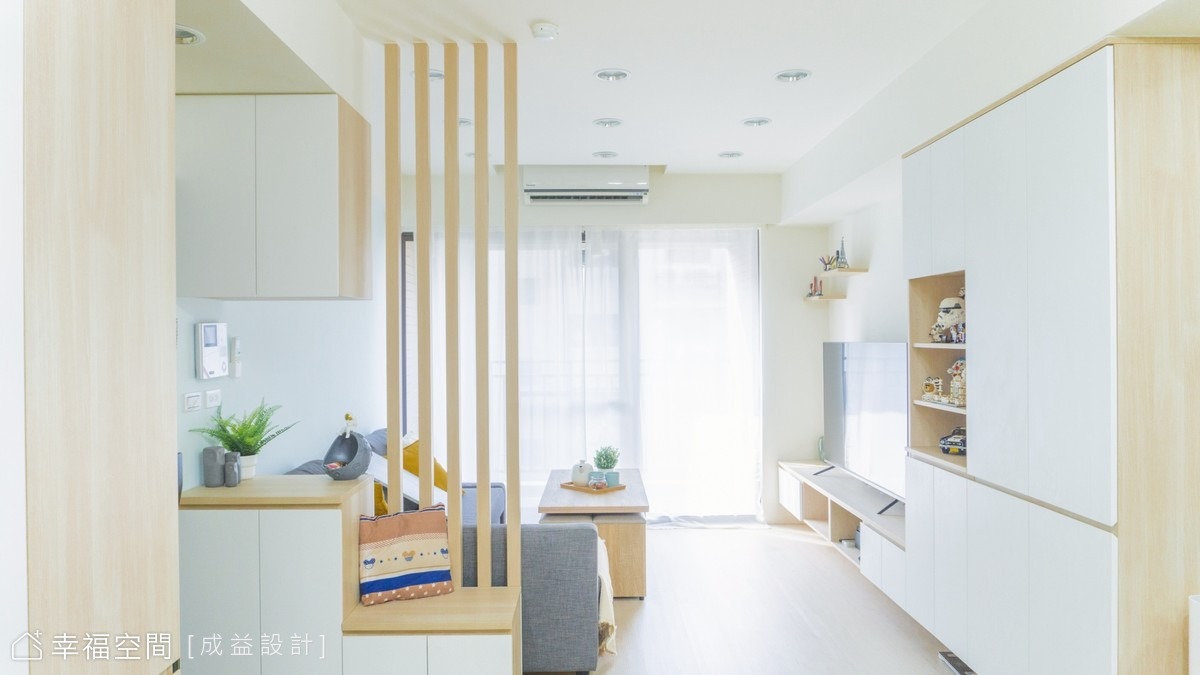 斟滿輕暖流光 渲染透明的溫度｜北歐風｜25坪