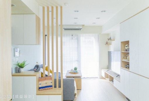 斟滿輕暖流光 渲染透明的溫度｜北歐風｜25坪