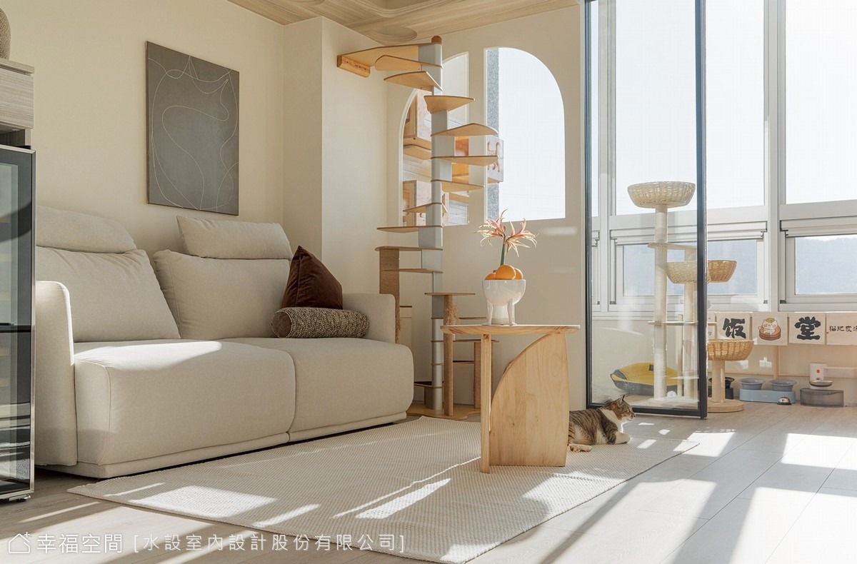 柔光與貓的日常│北歐風│48坪