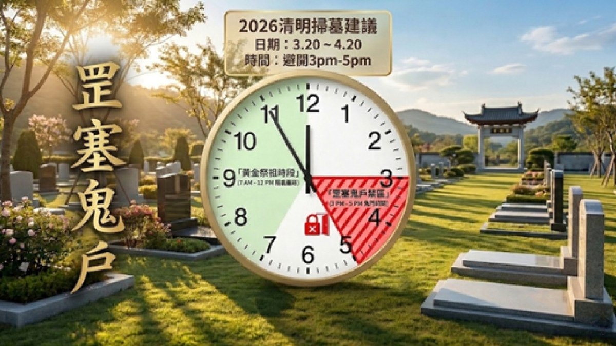 【風水特輯】別在這時間去掃墓！每天「這2小時」鬼門封閉，你拜的公媽根本收不到！