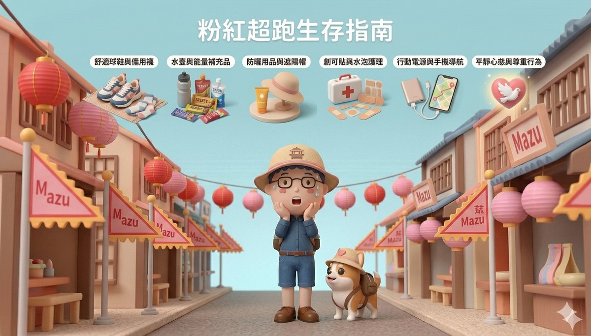 跟著粉紅超跑遶境生存指南