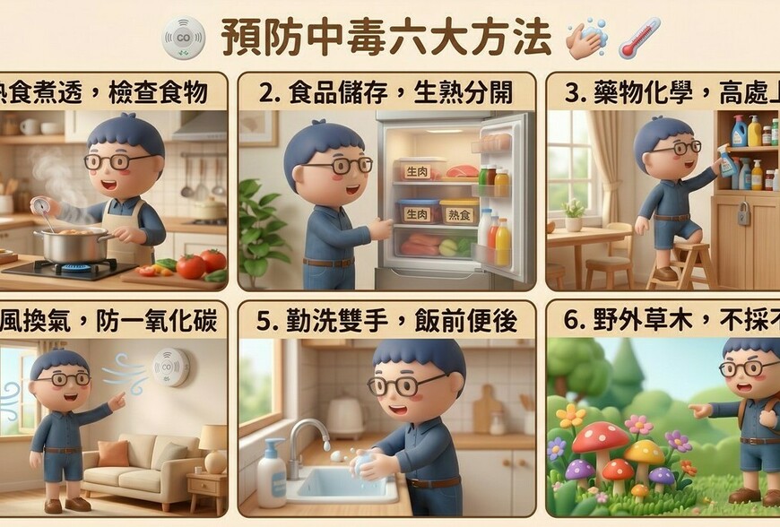 預防中毒6大方法