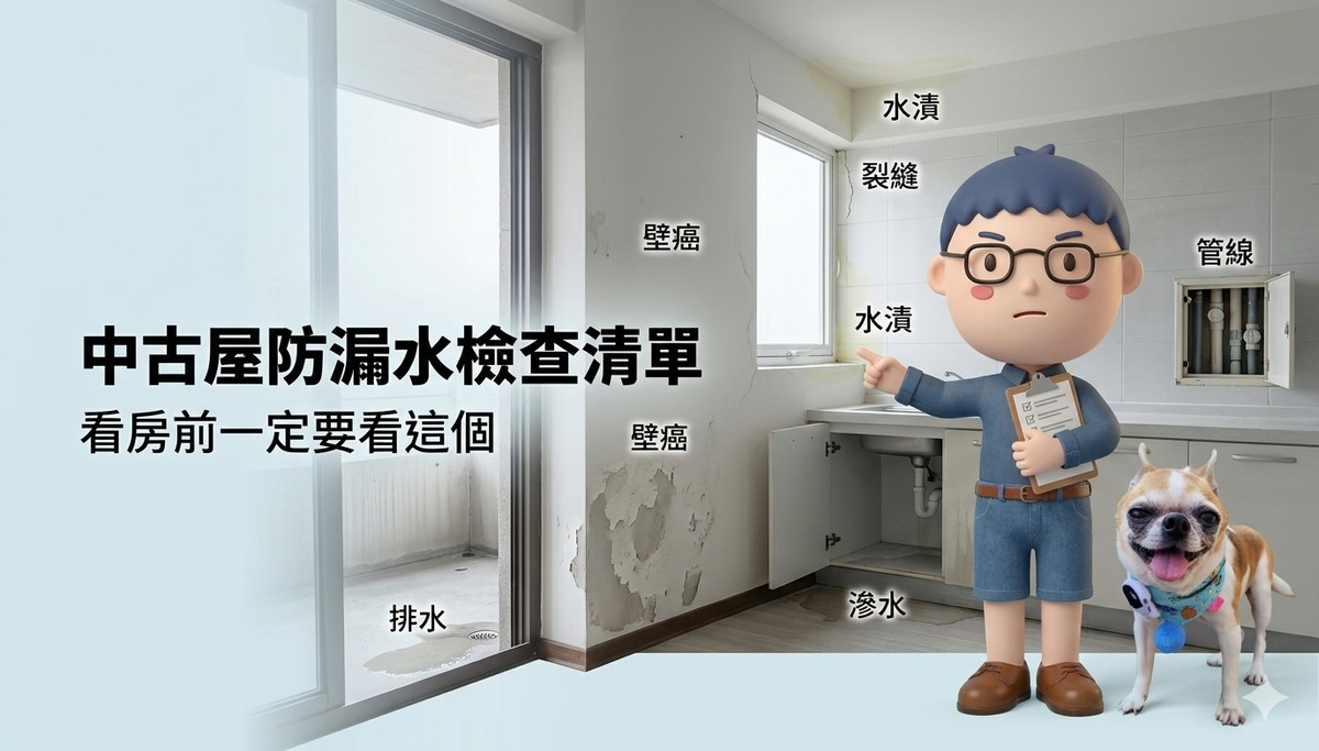 看房前一定要看這個~中古屋防漏水自我檢查