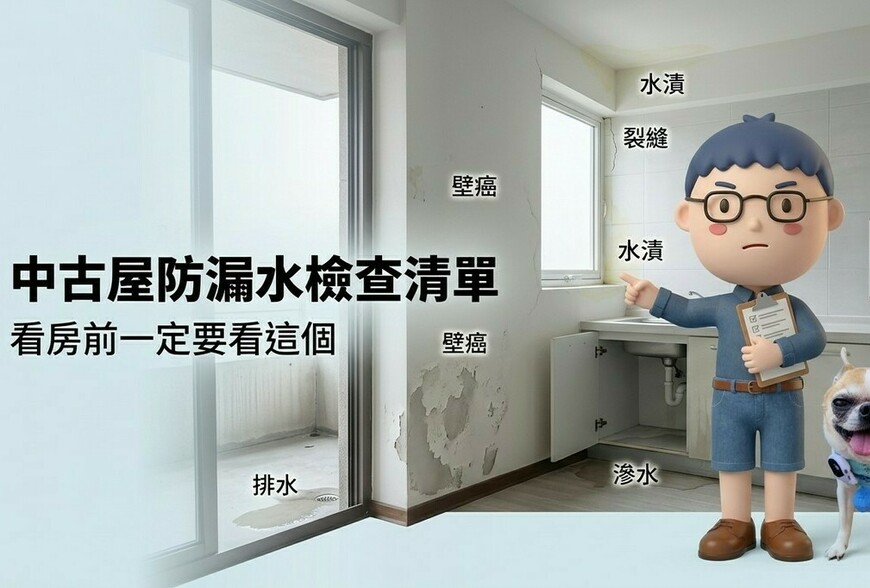 看房前一定要看這個~中古屋防漏水自我檢查