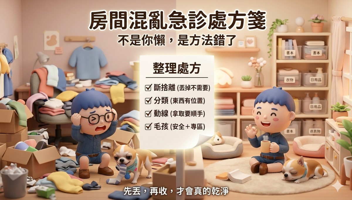 房間混亂急診處方箋｜你不是懶，是該吃藥了