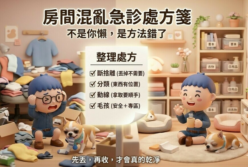 房間混亂急診處方箋｜你不是懶，是該吃藥了