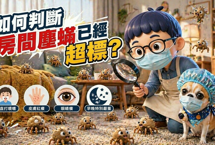 如何判斷房間塵蟎已經超標