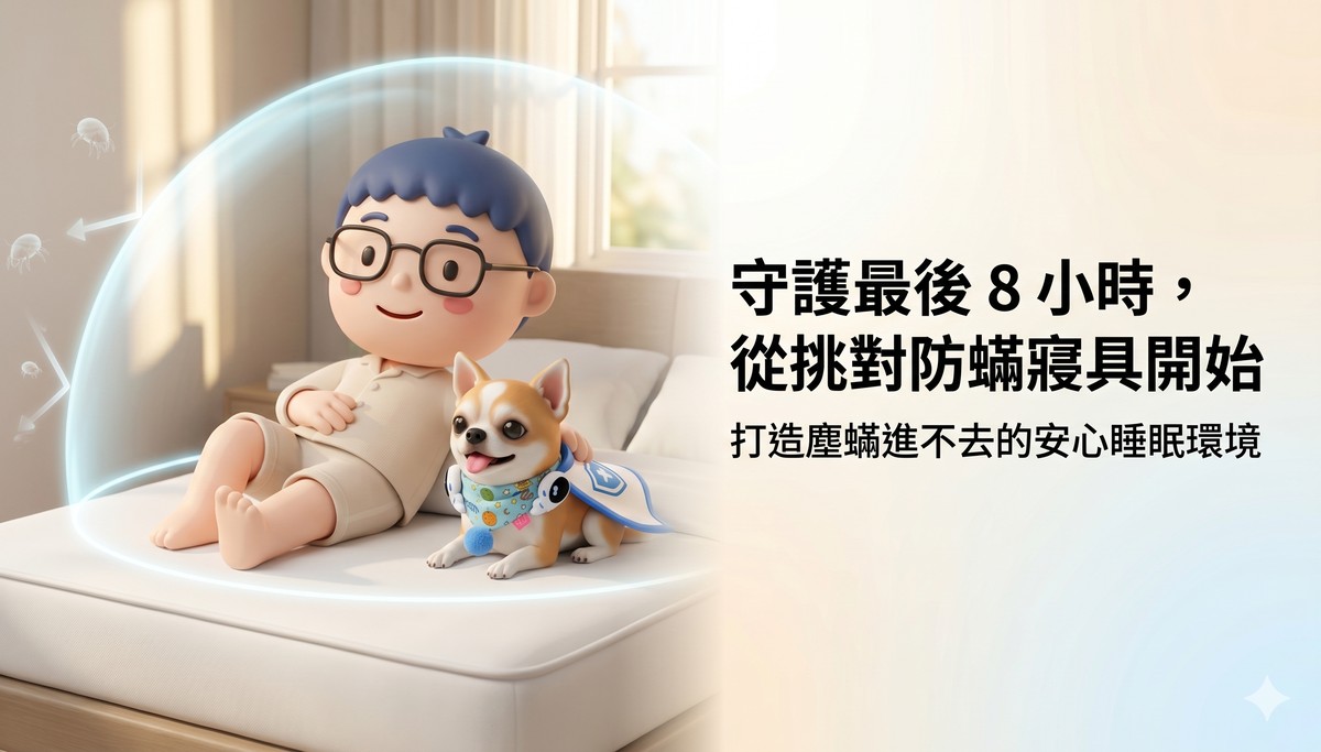 守護最後8小時：防蟎寢具怎麼挑？