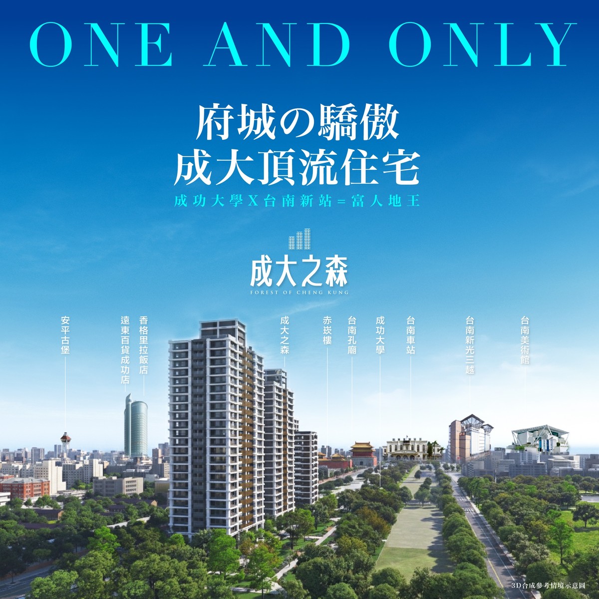 〔阿明幫你看建案〕台南北區「成大之森」：成大第一排、1862坪大基地、24層景觀地標宅