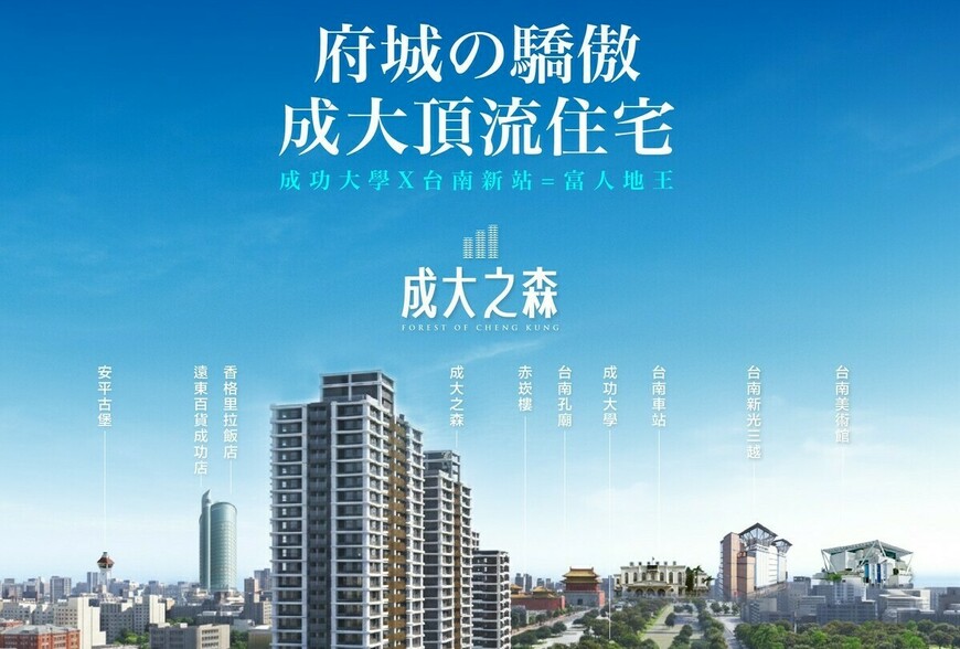 〔阿明幫你看建案〕台南北區「成大之森」：成大第一排、1862坪大基地、24層景觀地標宅