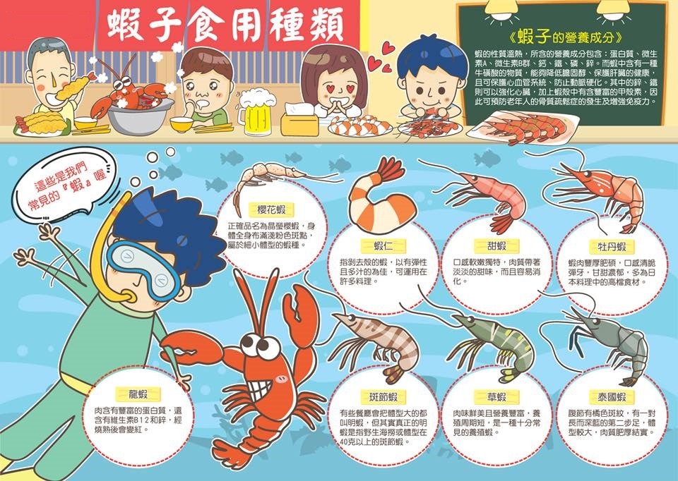 蝦子的食用種類