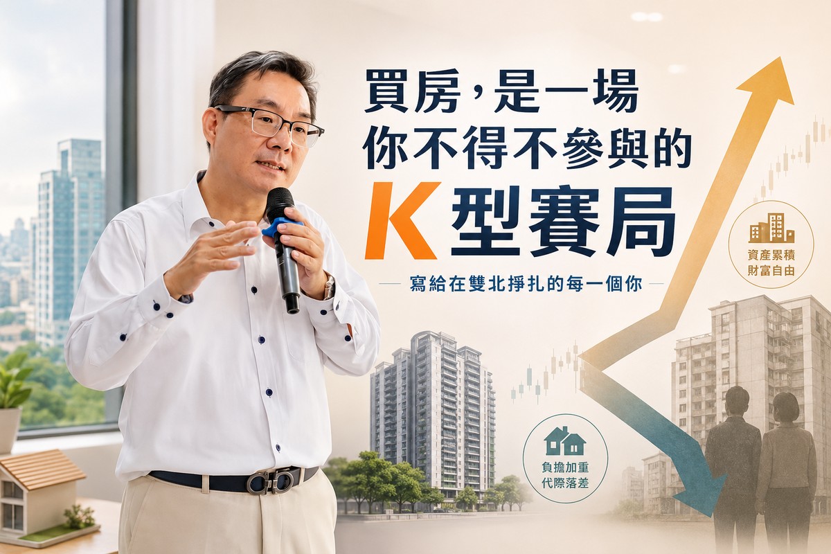 買房，是一場你不得不參與的K型賽局 寫給在雙北掙扎的每一個你