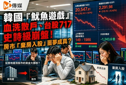 韓國「魷魚遊戲」血洗散戶、台股717史詩級崩盤！房市「棄房入股」噩夢成真？