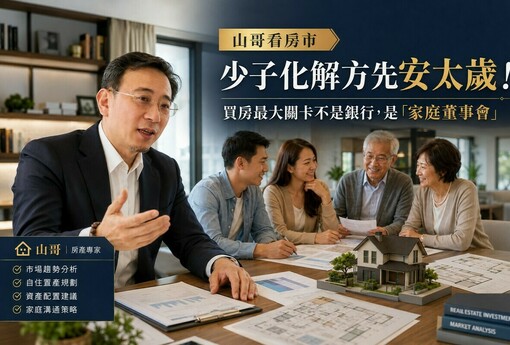山哥看房市》少子化解方先安太歲！買房最大關卡不是銀行，是「家庭董事會」