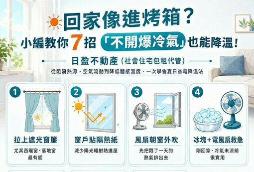 回家像進烤箱？小編教你7招「不開爆冷氣」也能降溫！電費單不再嚇死人