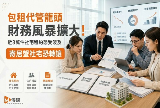包租代管龍頭財務風暴擴大！近3萬件社宅租約恐受波及 寄居蟹社宅恐轉讓