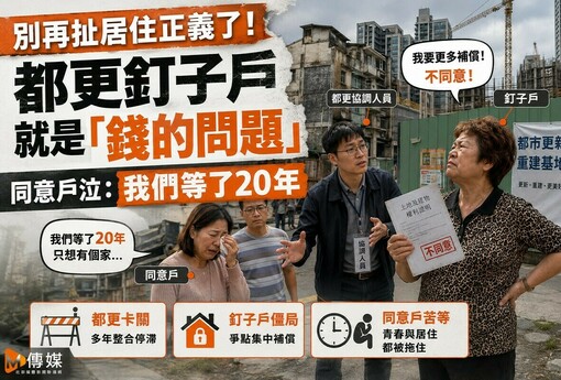 別再扯居住正義了！都更釘子戶就是「錢的問題」 同意戶泣：我們等了20年