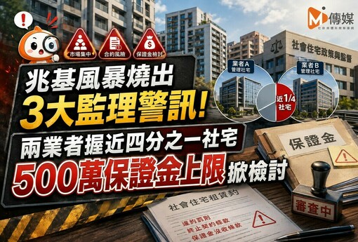 兆基風暴燒出3大監理警訊！兩業者握近四分之一社宅　500萬保證金上限掀檢討