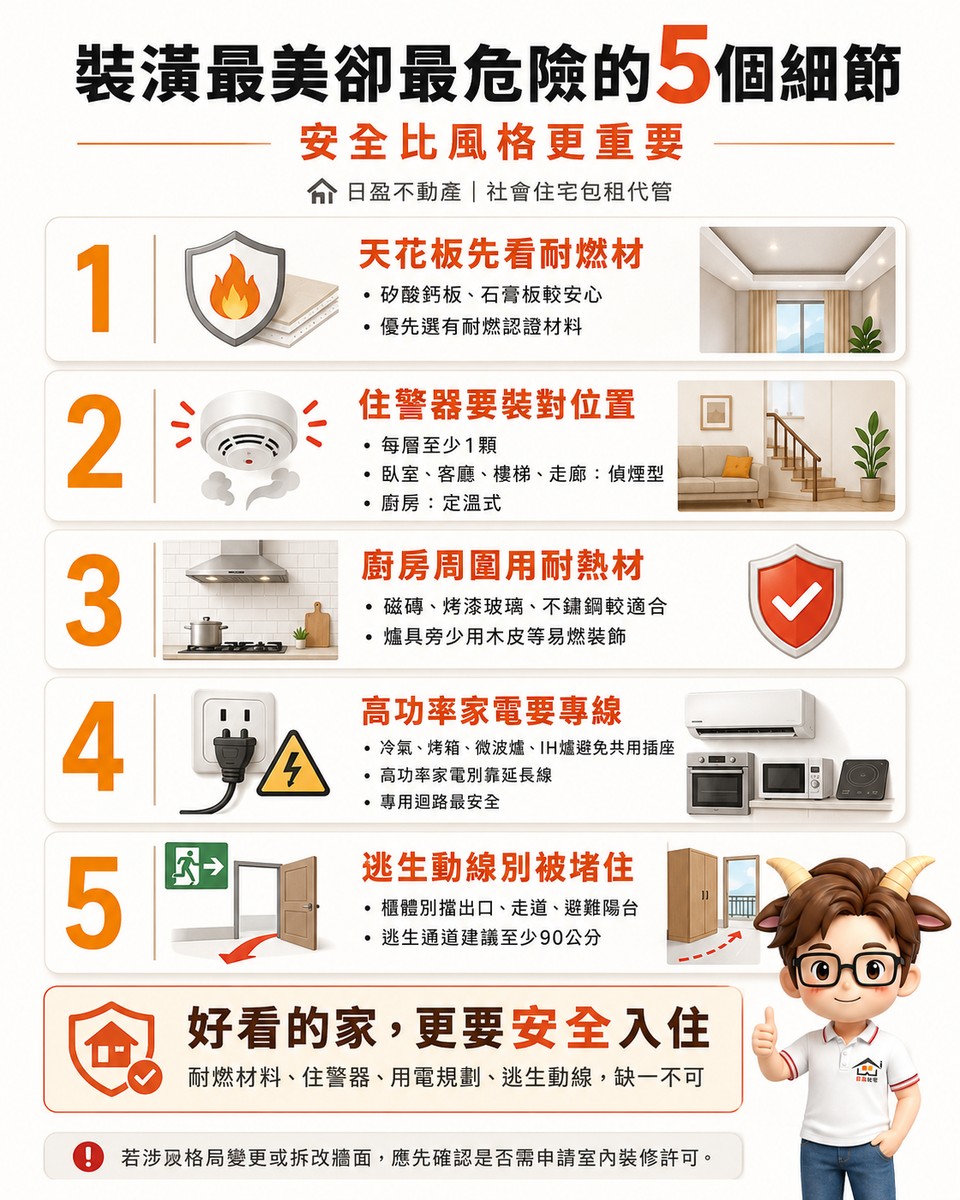 裝潢最美卻最危險的5個細節！住警器裝錯位置等於白裝 小編：安全比風格更重要