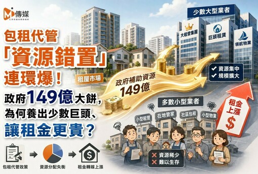包租代管「資源錯置」連環爆！政府149億大餅，為何養出少數巨頭、讓租金更貴？