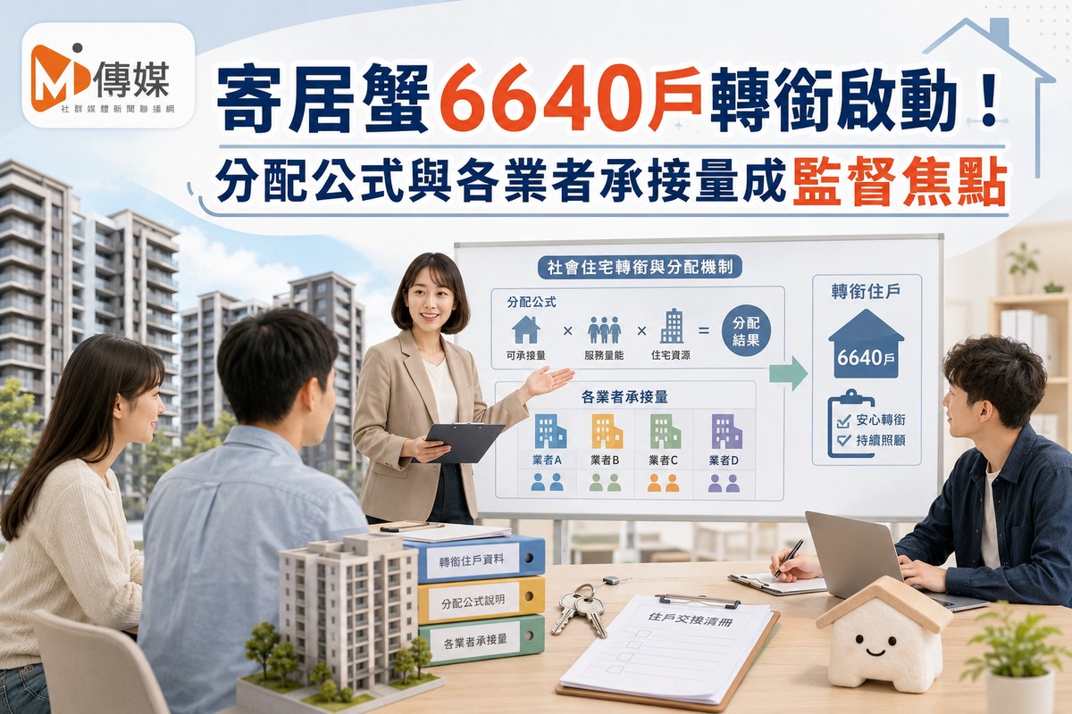 寄居蟹6640戶轉銜啟動！分配公式與業者承接量成監督焦點